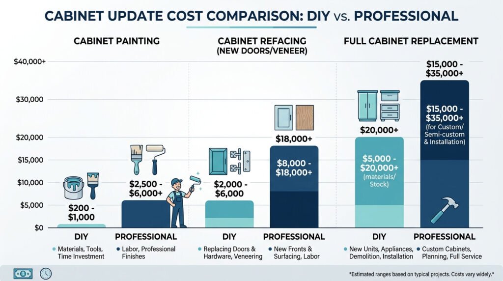 Cost comparison chart graphic