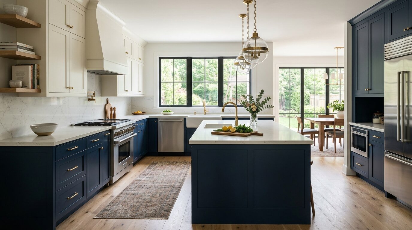 Two-Tone Kitchen Cabinets