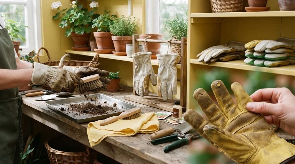 cleaning and maintaining gardening
