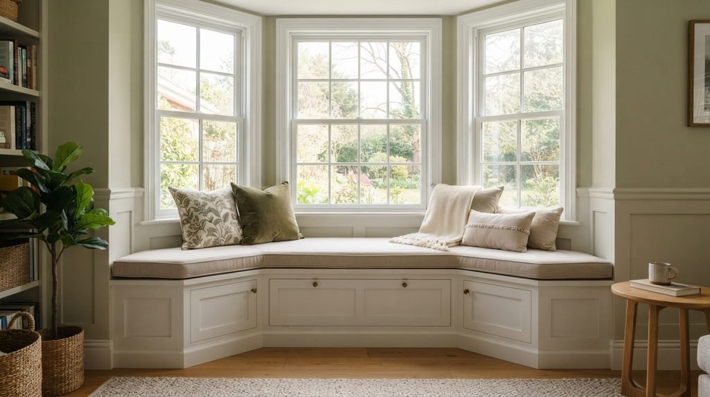 Build a reading nook with storage underneath
