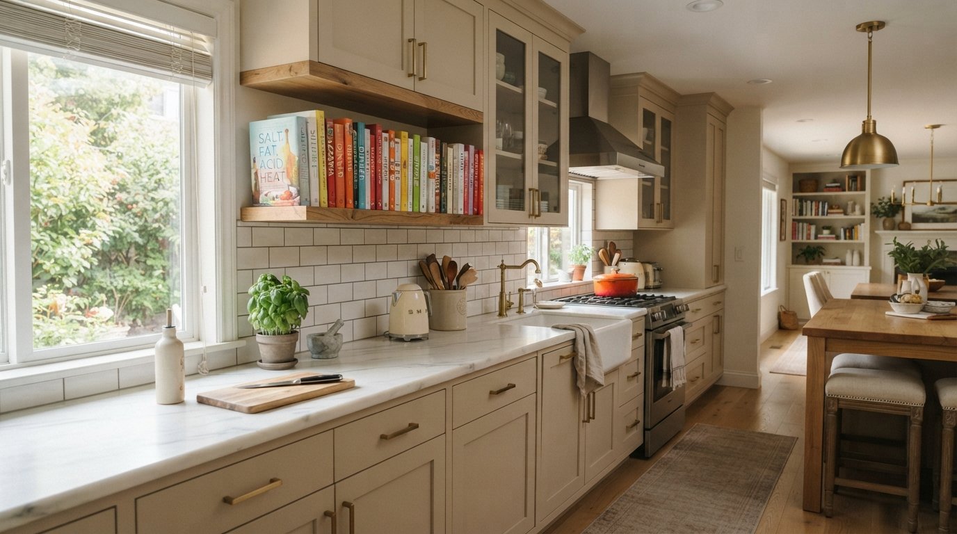 10 Kitchen Cookbook Storage Ideas for a Stylish Space