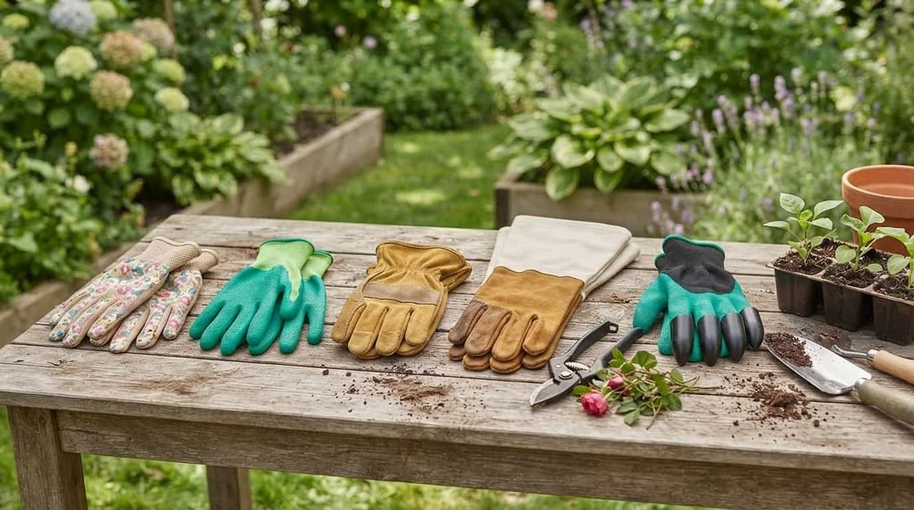 Different types of Gardening gloves