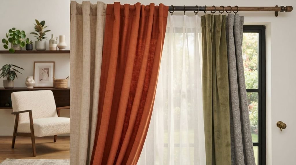 different curtain fabrics for home windows