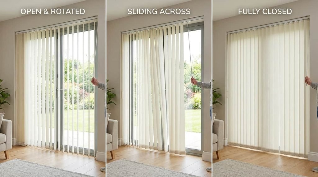 how to close vertical blinds