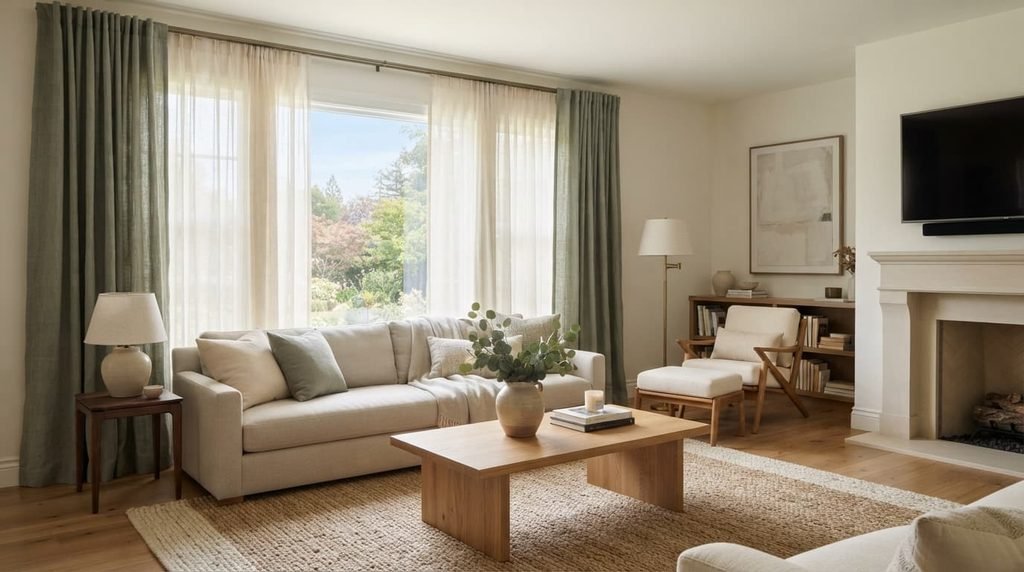 layered curtains