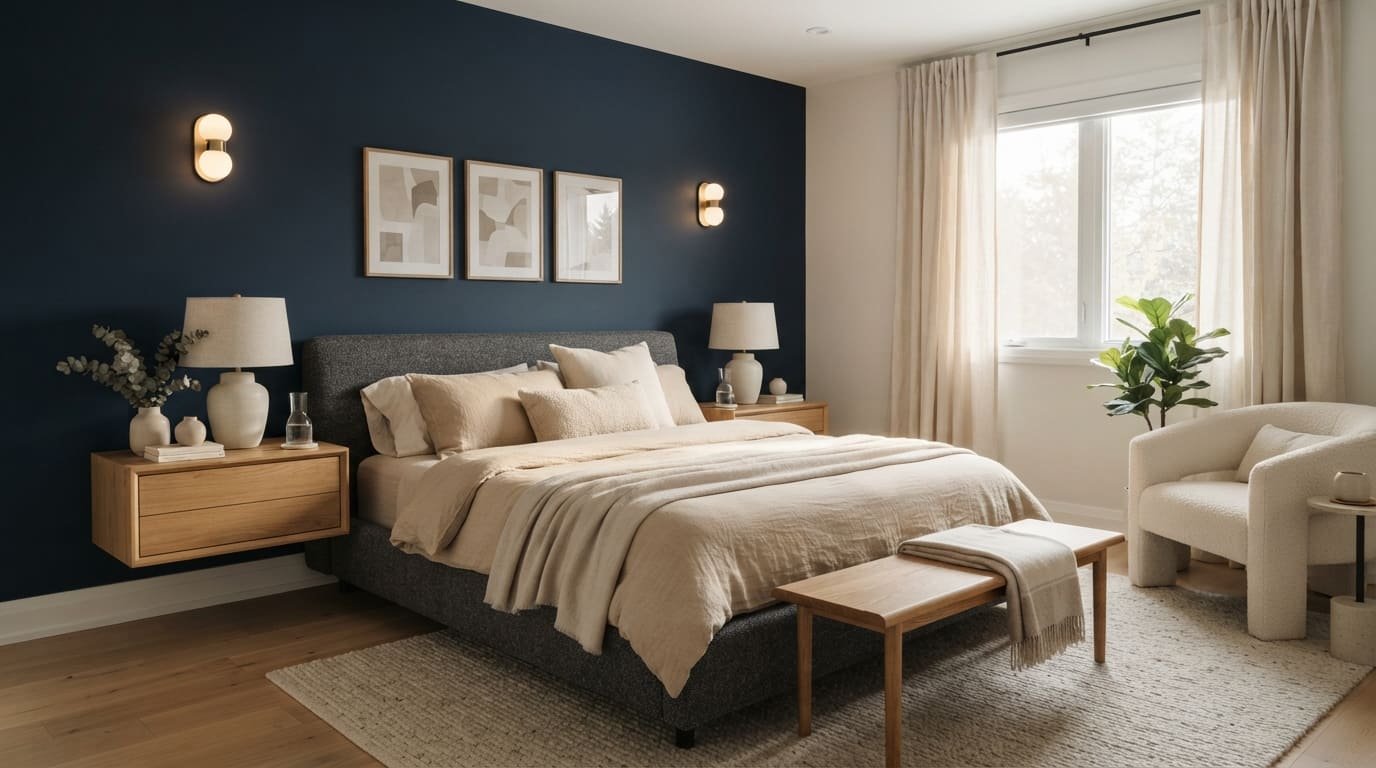 bedroom accent wall ideas